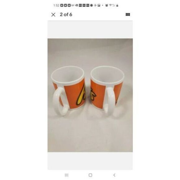 Reese's Peanut Butter Lot of 2 Gift Set 2 Ceramic Mugs Candy Collectors - Picture 4 of 7